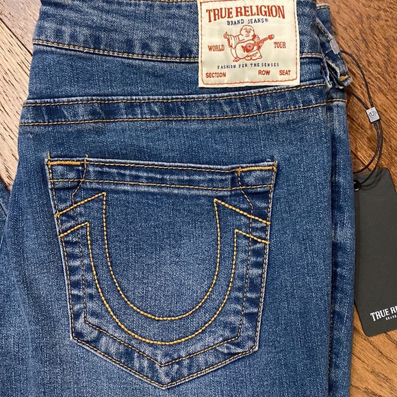 NWT True Religion Jennie Curvy Mid Rise Skinny Jeans, 33 - Picture 6 of 9